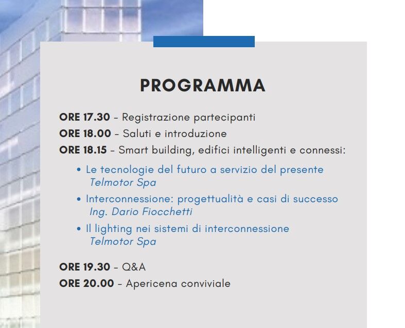 programma programma evento telmotor